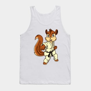 Cartoon chipmunk doing karate Tank Top